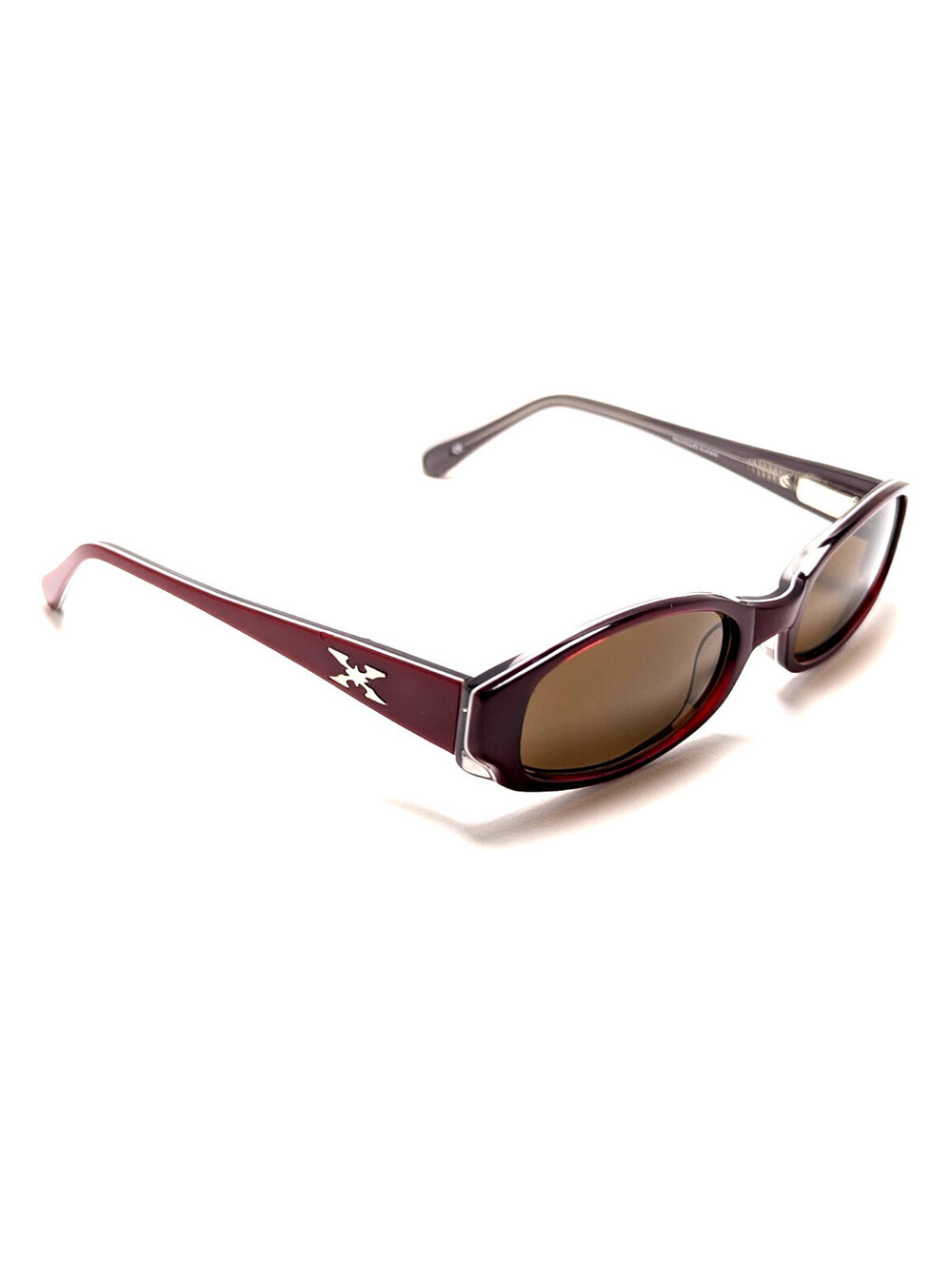 XRAY Foxy Lady Retro Brown UV Lens Classic Red Oval Women's Fashion Sunglasses